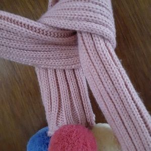 Adorable Vintage Poufball Scarf